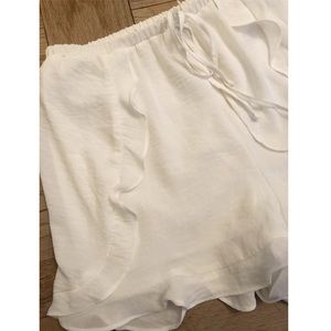 LUSH silky Ruffled Shorts.